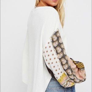 NWT Free People Blossom Thermal/Top SMALL