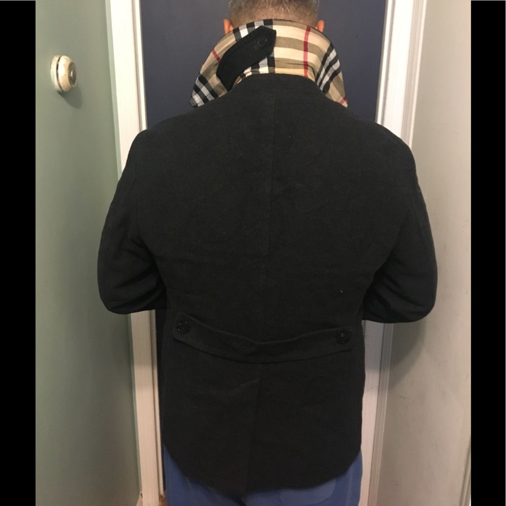 Burberry pea coat,