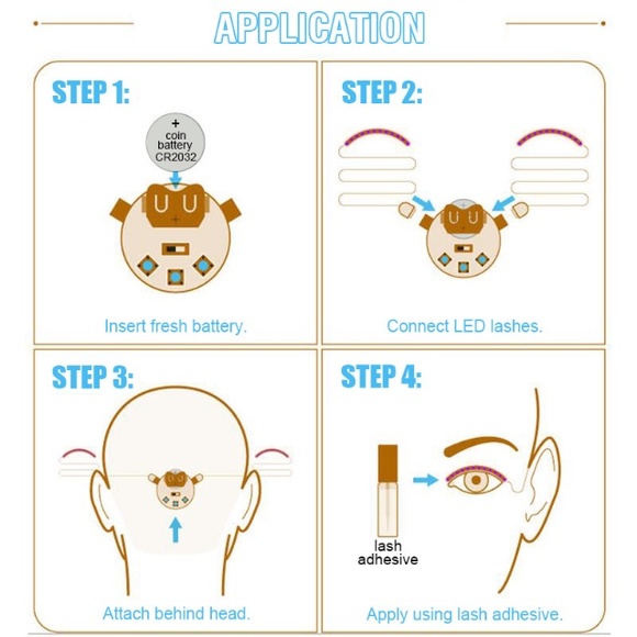 SOLD OUT ! ! Led eyelashes/ no offers - Picture 3 of 4