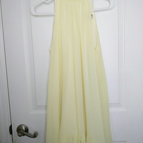 Yellow High Neck Embellished Dress - Picture 3 of 3
