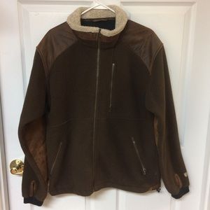 Kuhl Alpenwurks Dark Brown Fleece Full Zip Jacket