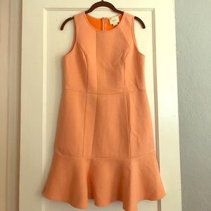 Peach Anthropologie shift dress