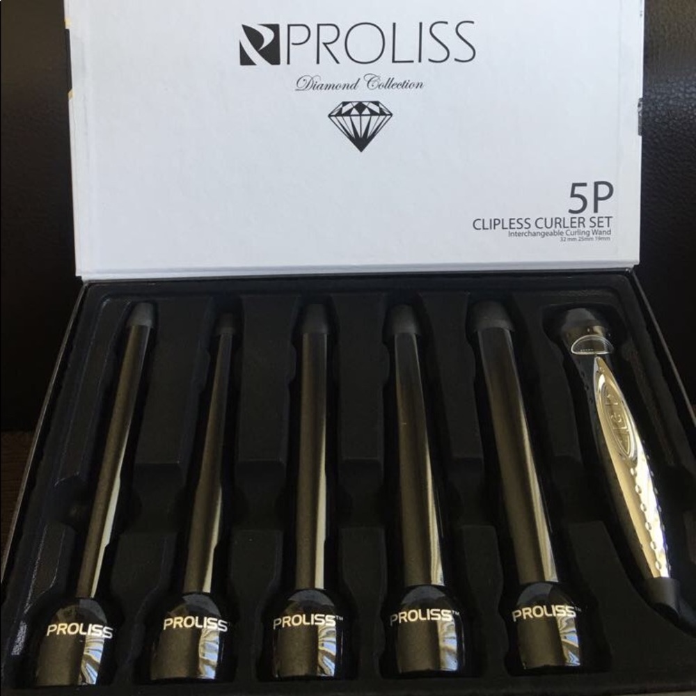 5p clipless curler set