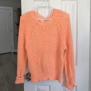 Free people orange cream sweater!