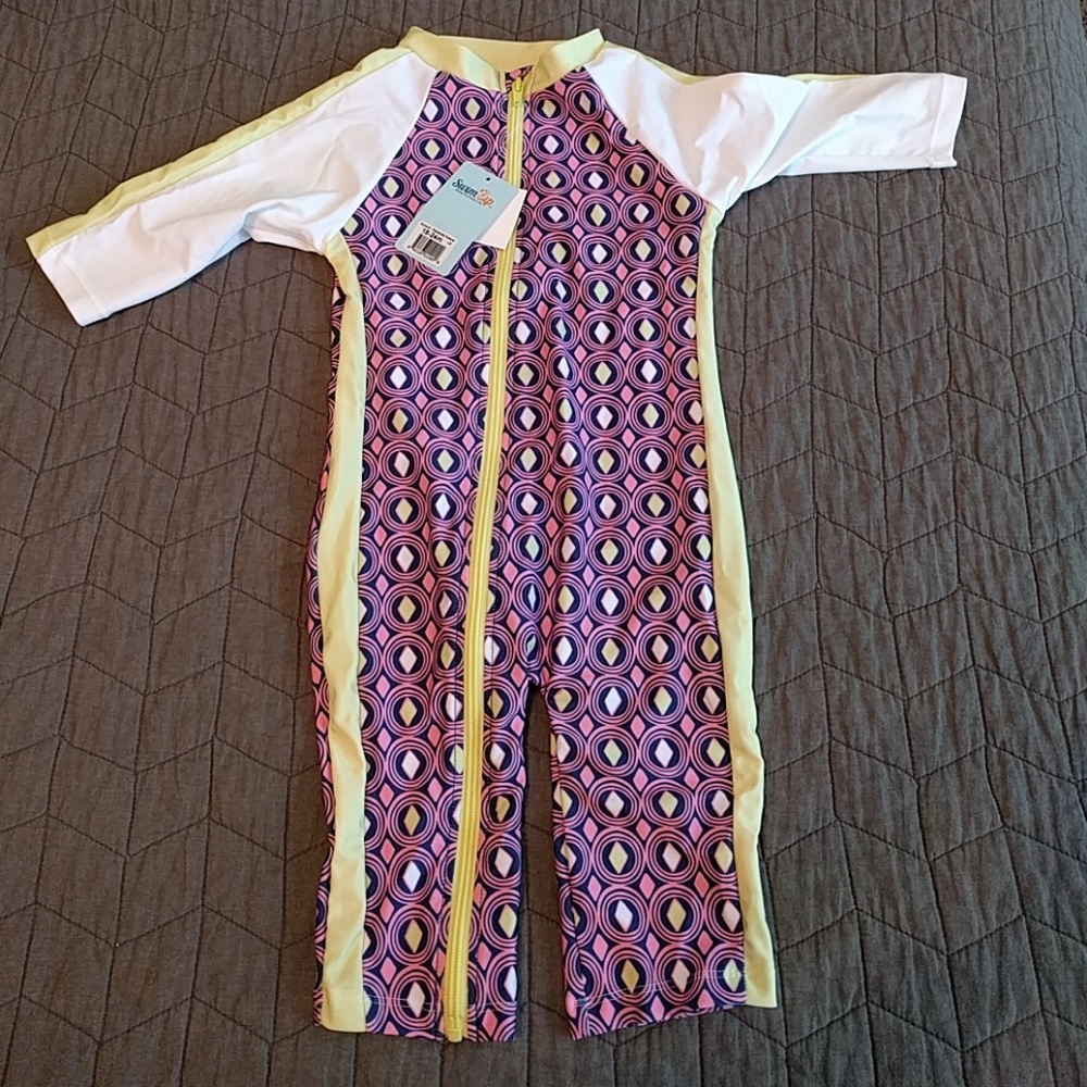 NWT Swim Zip sunsuit
