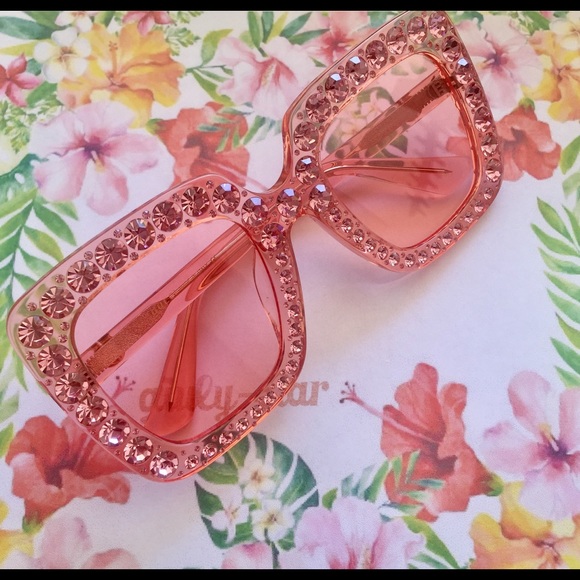 NEW Gucci Pink Gradient GG0148S003 Sunglasses - Picture 7 of 8