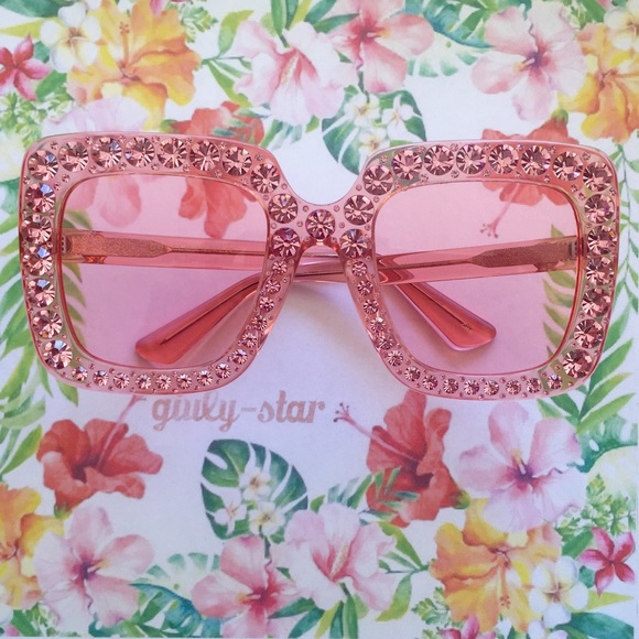 NEW Gucci Pink Gradient GG0148S003 Sunglasses - Picture 8 of 8