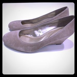 Gray Toupe Merona Wedges