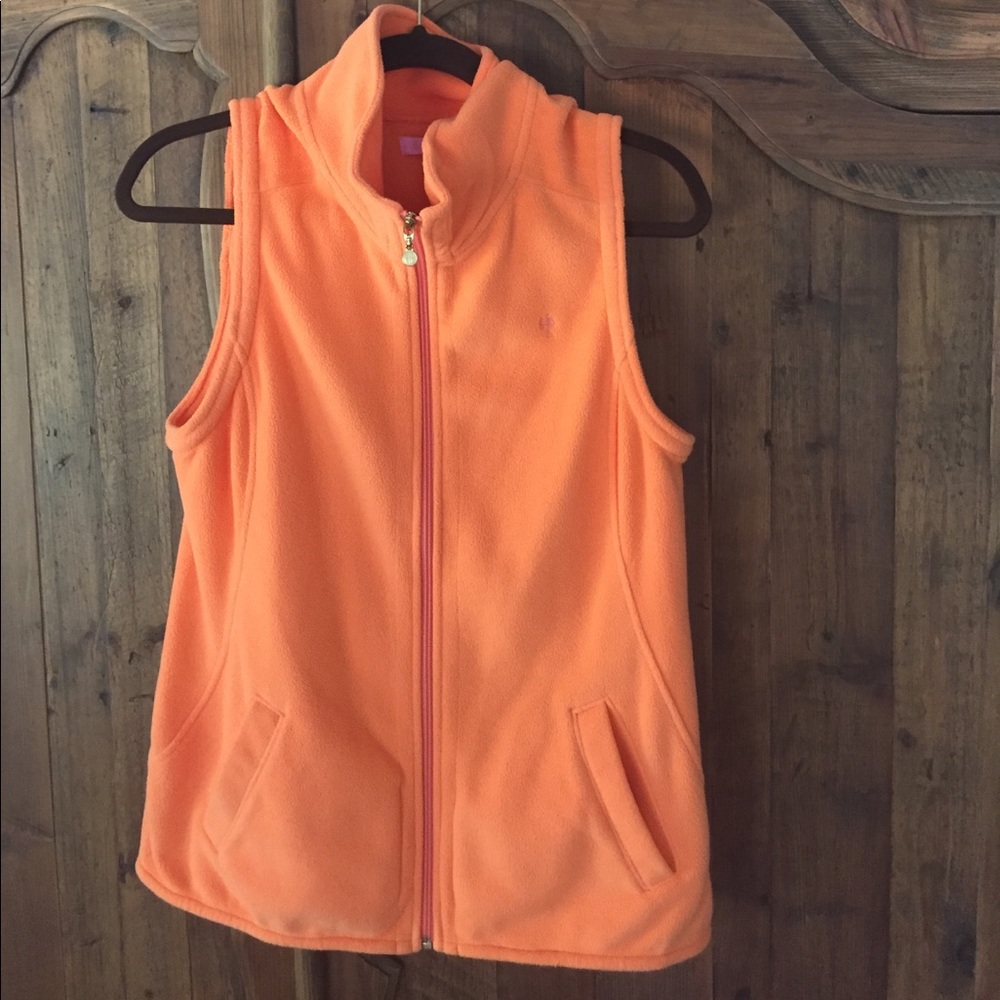 Lilly Pulitzer Neon Orange Vest L