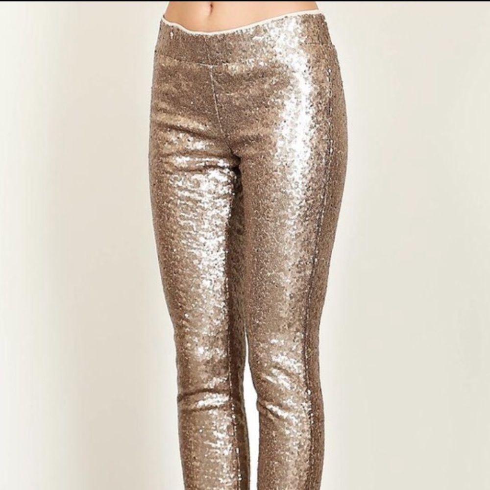 ✨ LAST 1 ✨ All over Sequin Skinny Pant with lining - Picture 2 of 6