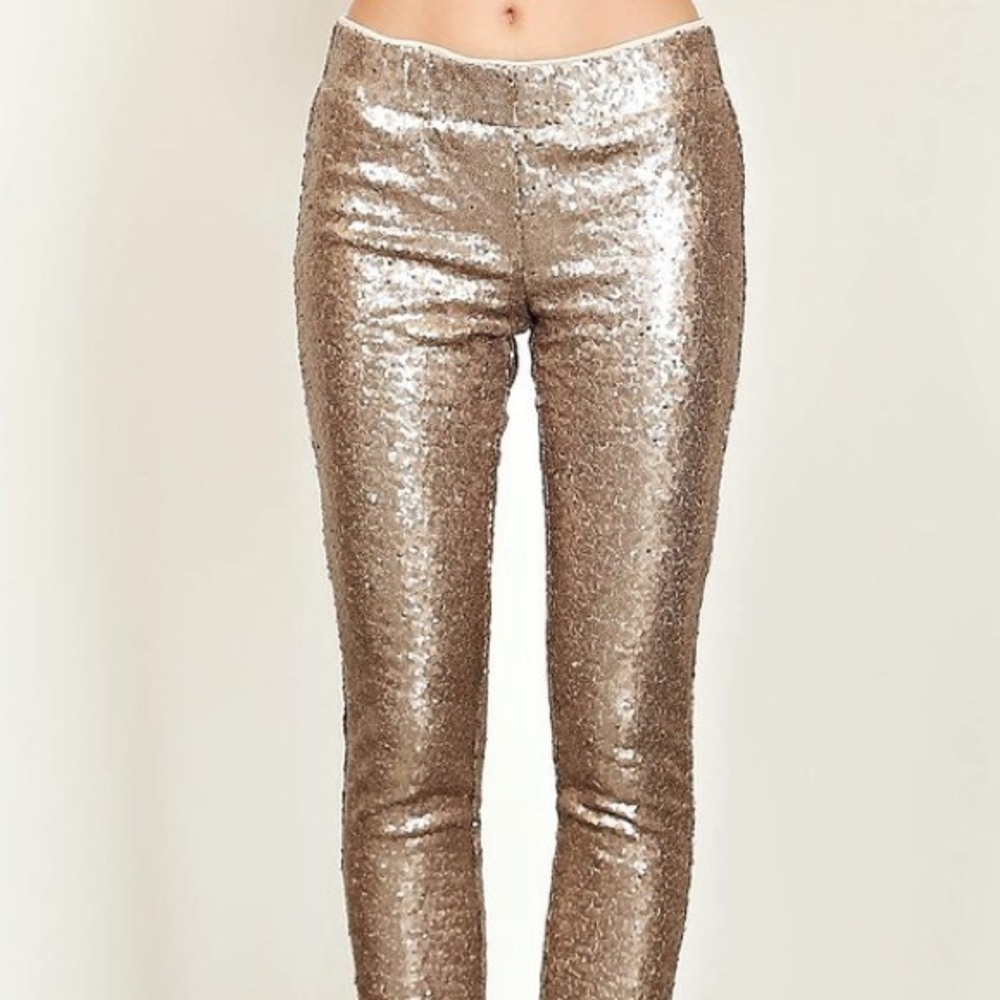 ✨ LAST 1 ✨ All over Sequin Skinny Pant with lining - Picture 3 of 6