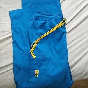 Blue scrub pants
