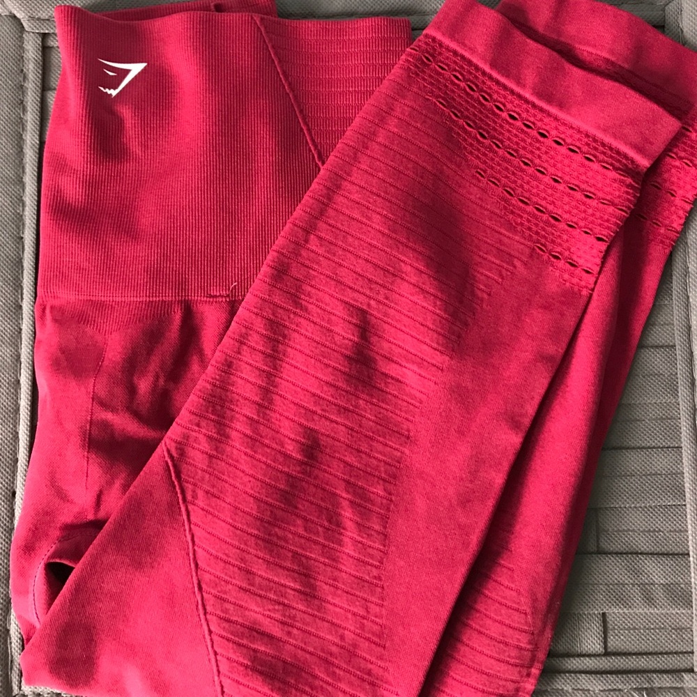 Gymshark Red Seamless Crop