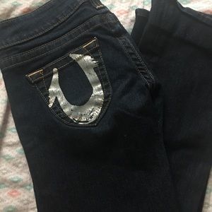 Blue denim true religion jeans