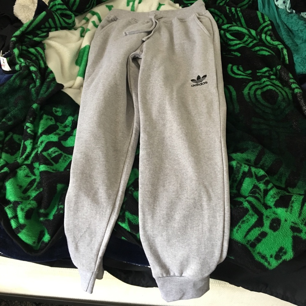 Brand new adidas gray sweatpants. Never worn