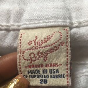 All white true religion jeans