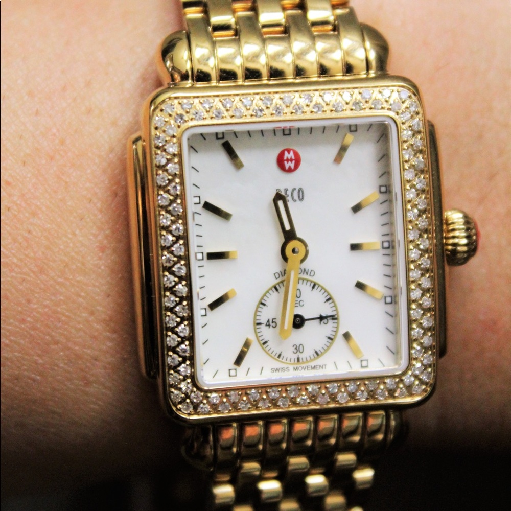 Brand new Michele Deco watch with box