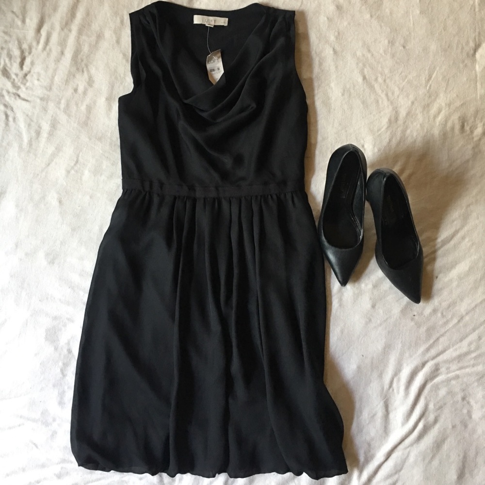 Cute Black Dress from LOFT