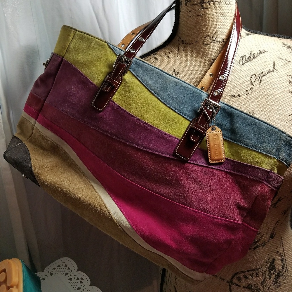 Coach suede purse