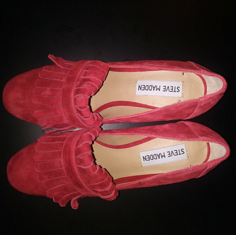 Block heel loafer
