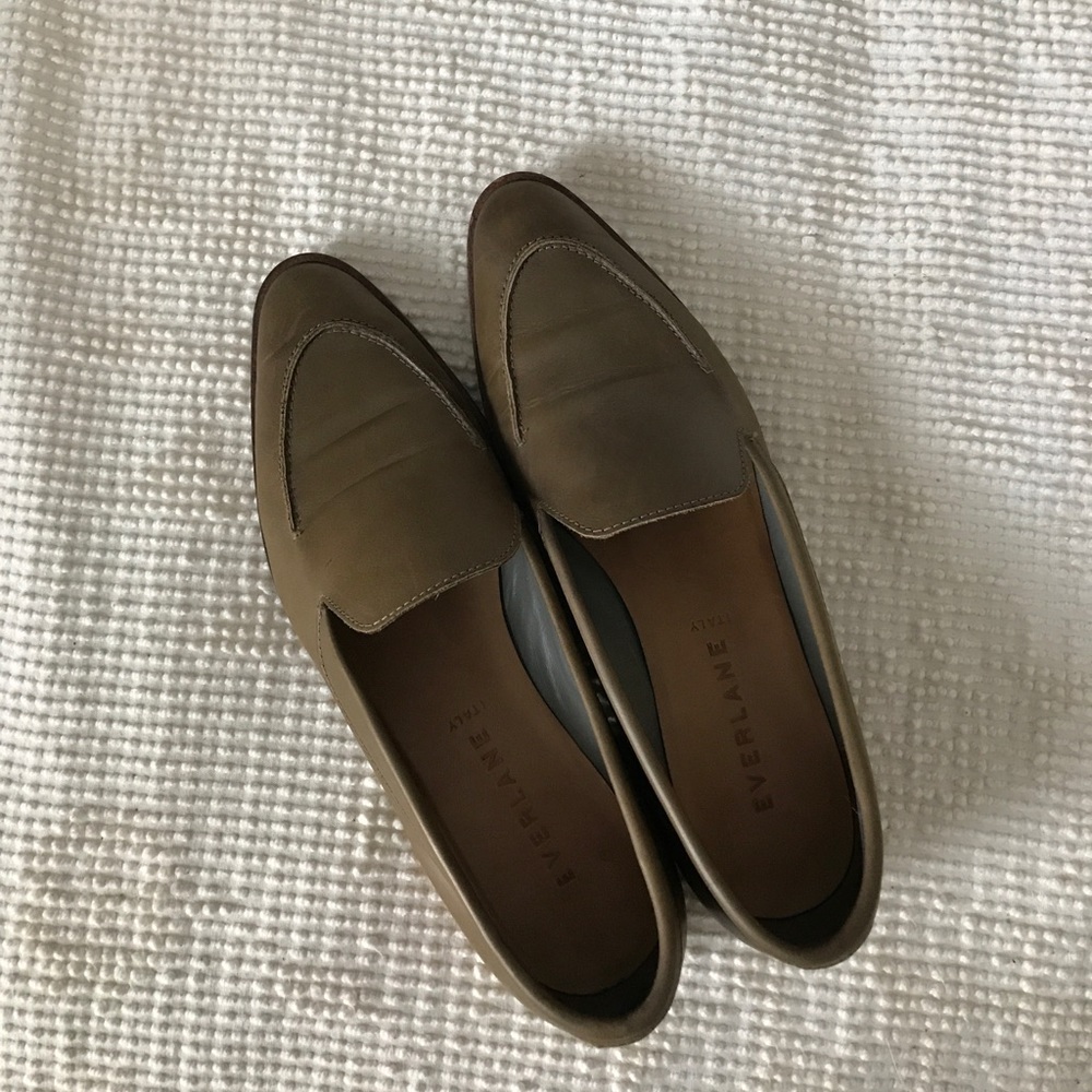 Everlane Modern Loafer, Olive, Size 10