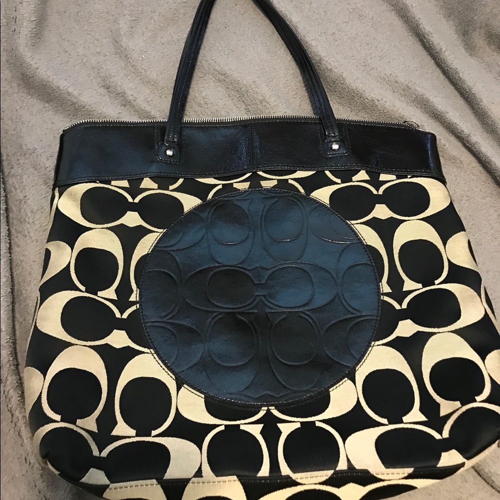 Large Coach Laura Tote Bag