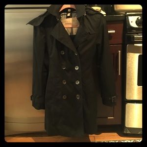 Burberry black trench coat