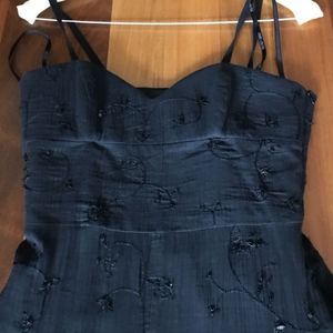 NWT Laundry Embellished Black  Party Dress sz 4