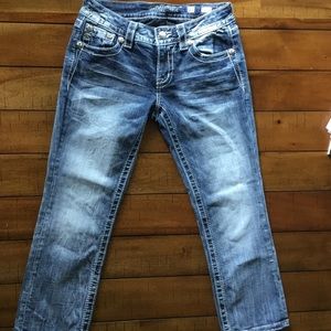Miss Me Crop Jeans Capris Size 27