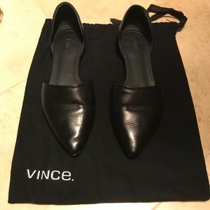 Vince Nina Pointed Toe D'Orsay Flats