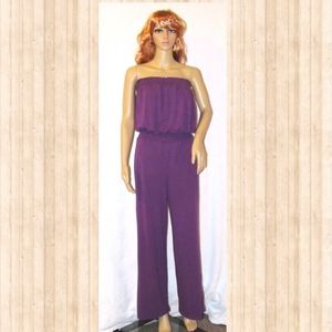 Xhilaration Juniors Strapless Gaucho Jumpsuit