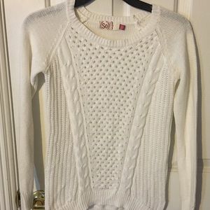 SO Small White Sweater