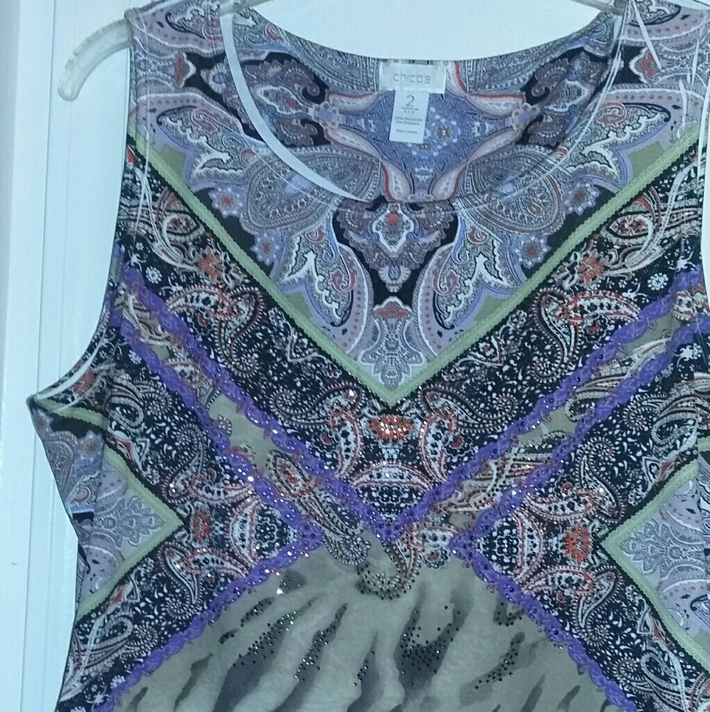 Chico's blouse with lovely fall colors.  Large