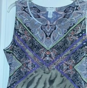 Chico's blouse with lovely fall colors.  Large