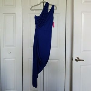 Royal Blue Asymmetrical Party Dress