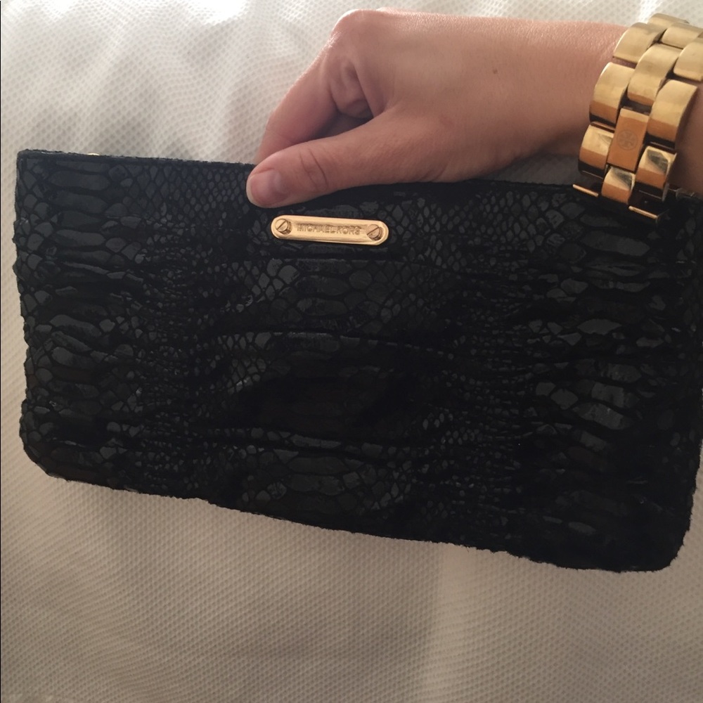 Michael Kors Webster Wallet Black Python Clutch. - image 7