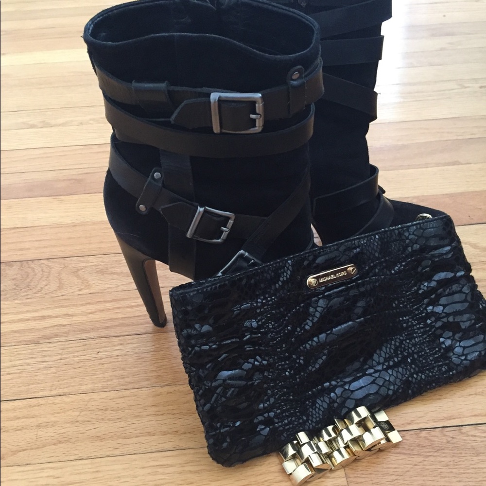 Michael Kors Webster Wallet Black Python Clutch. - image 3