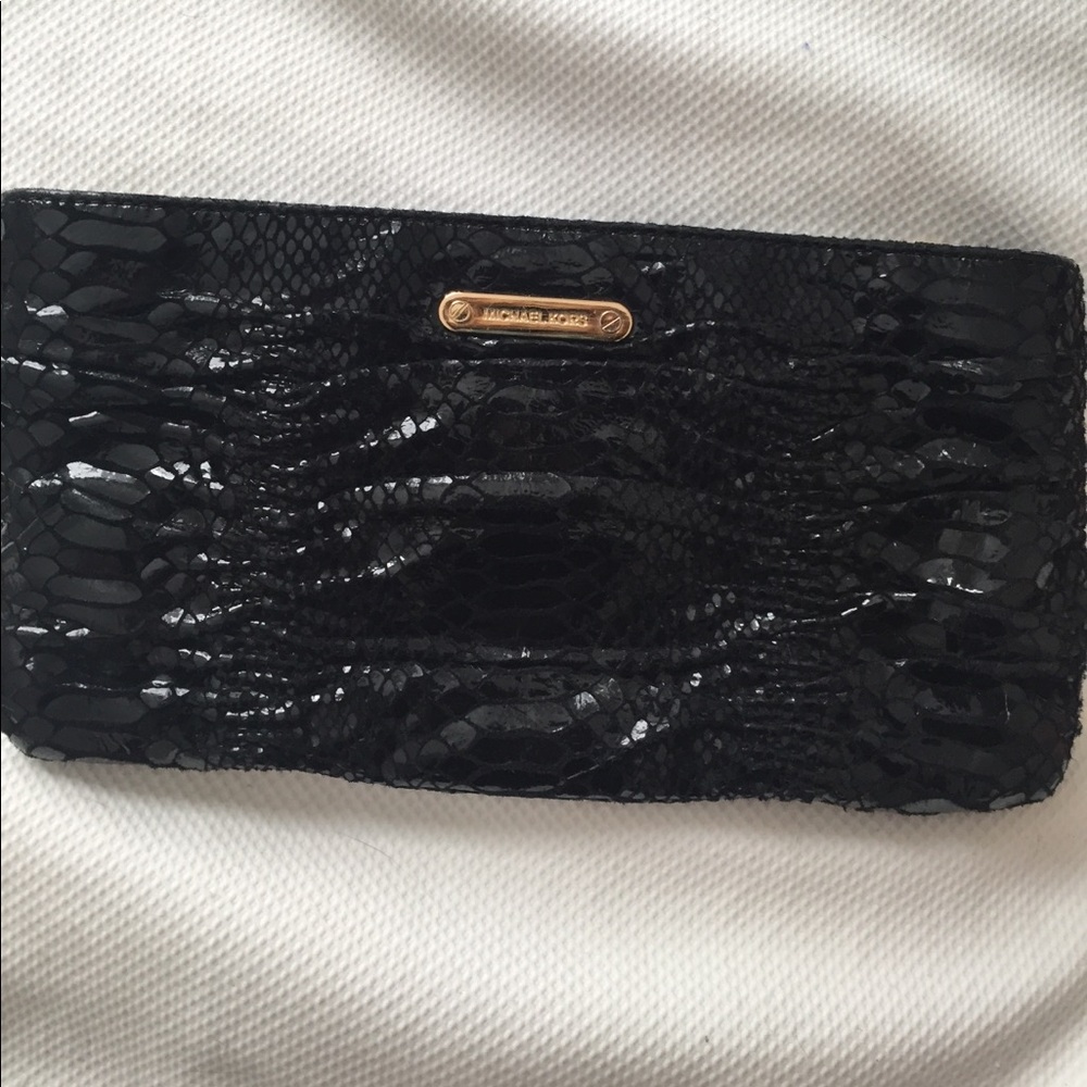 Michael Kors Webster Wallet Black Python Clutch. - image 2