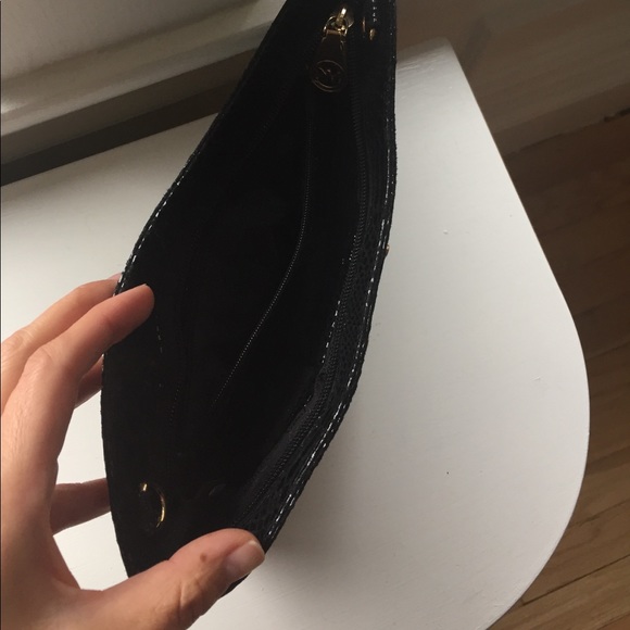 MICHAEL KORS Webster Wallet Black Python Clutch. - Picture 4 of 7