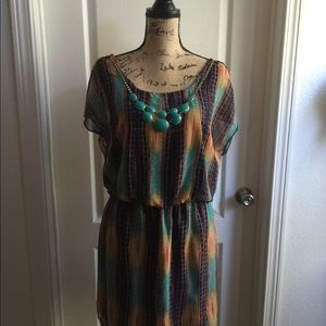 Women's dress with necklace