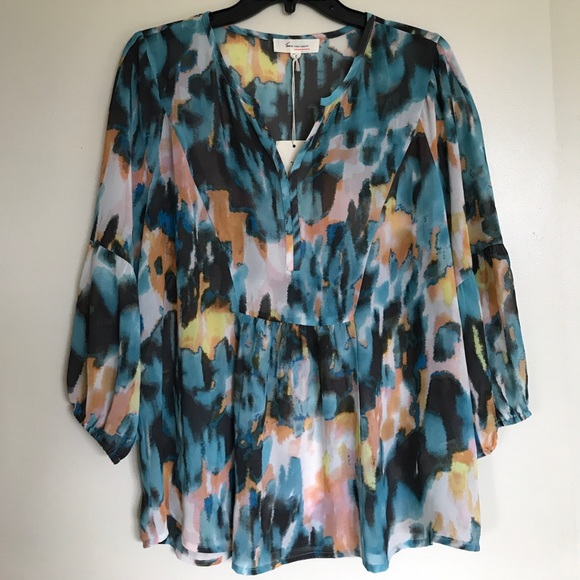 Two by Vince Camuto Chiffon top - Picture 1 of 5