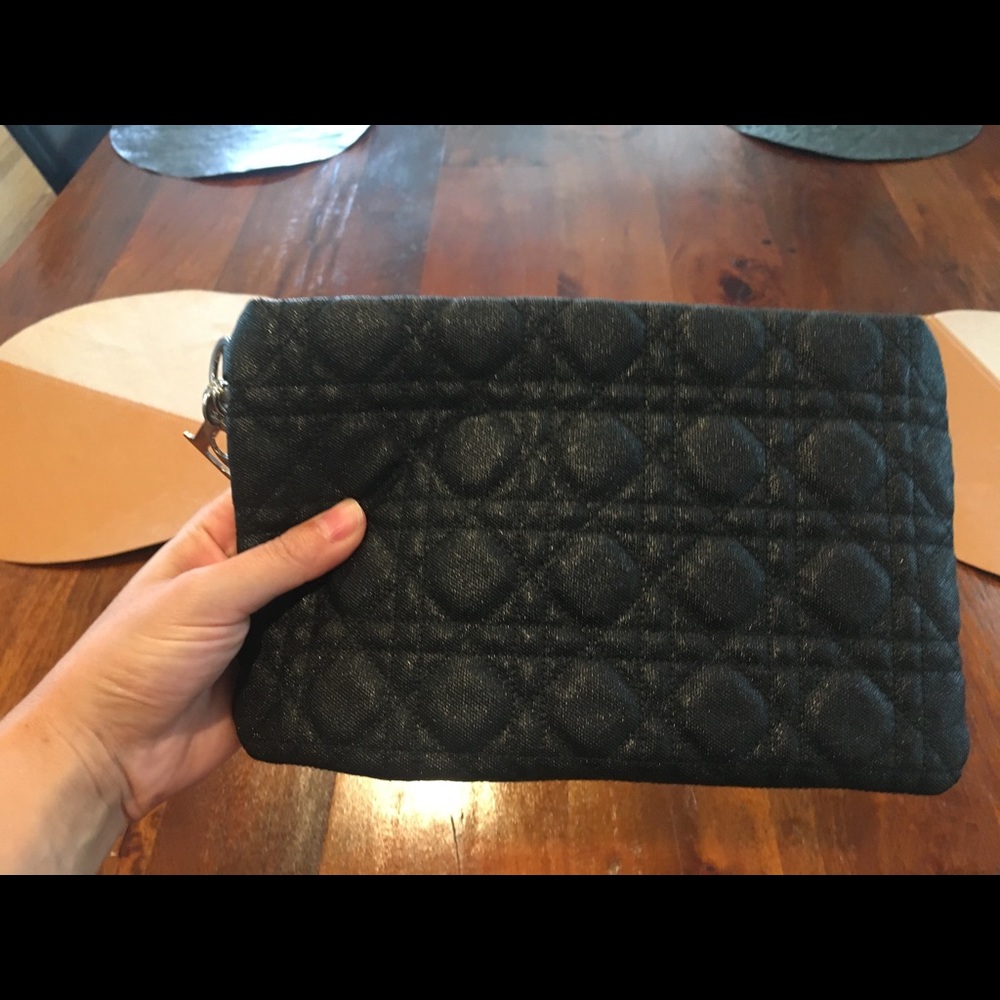 Authentic CHRISTIAN DIOR Cannage Clutch