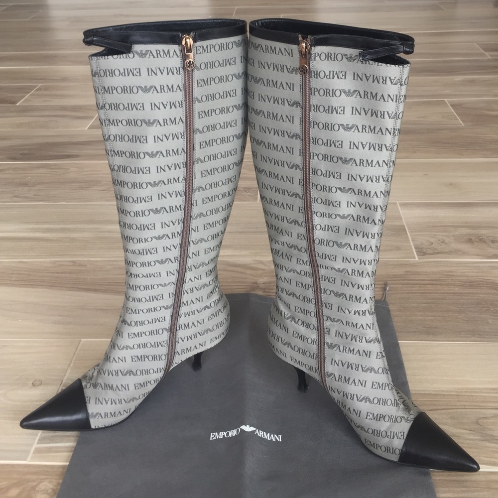 Emporio Armani Knee Boots