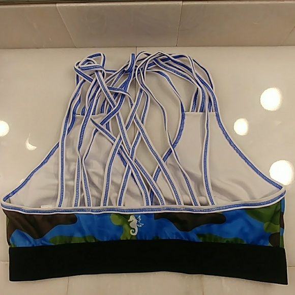 Angel del Mar Strappy Sports Bra Camo - Picture 2 of 2