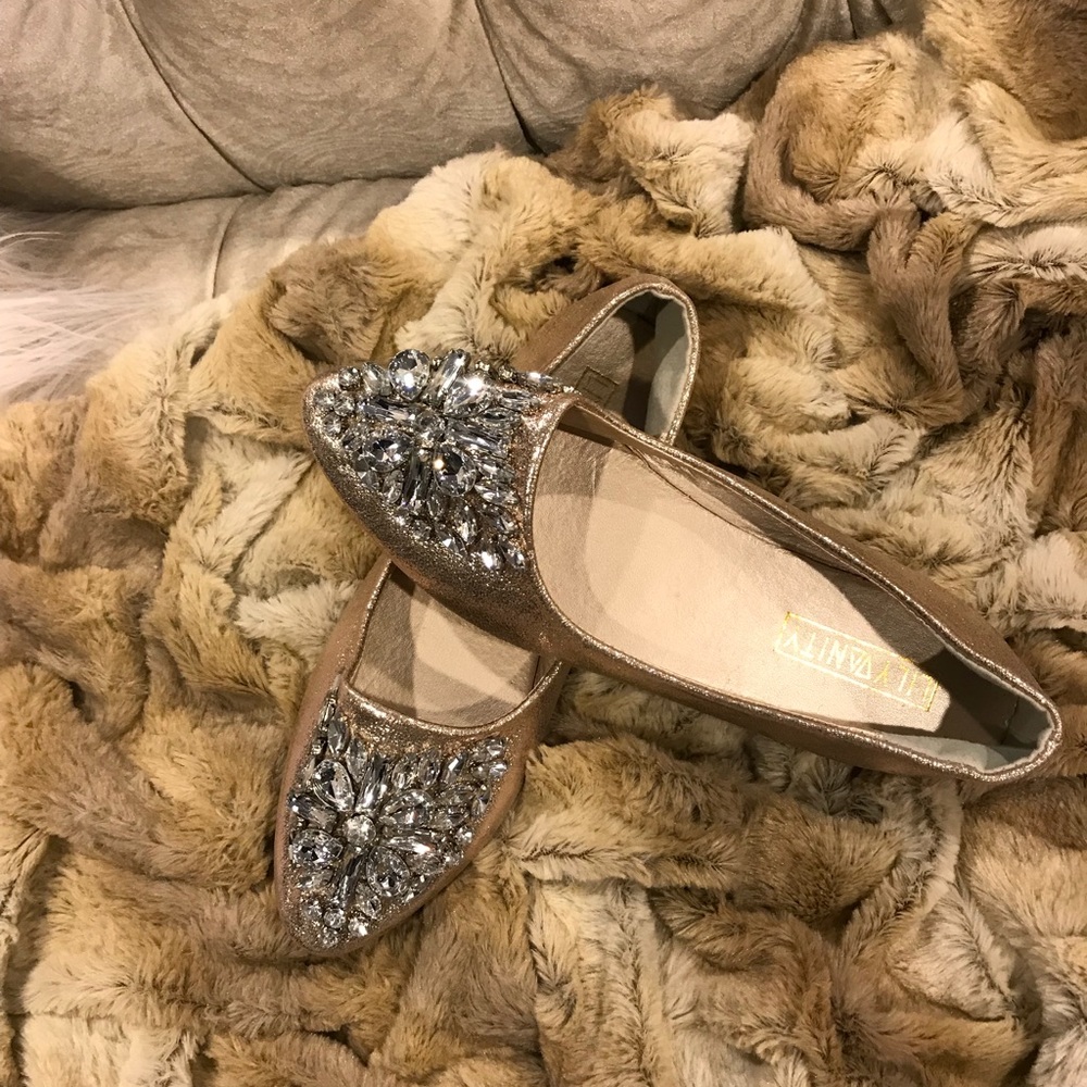 Rhinestone encrusted shoes