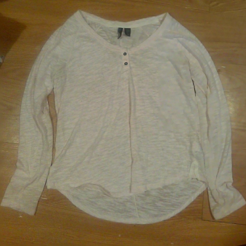 Semi see through long sleeve shirt