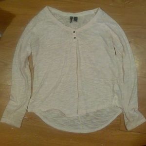 Semi see through long sleeve shirt