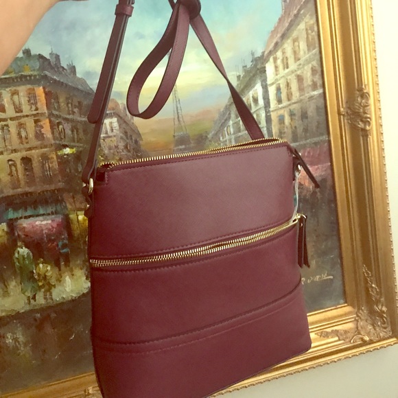Handbags - Brand new with tags maroon large bag