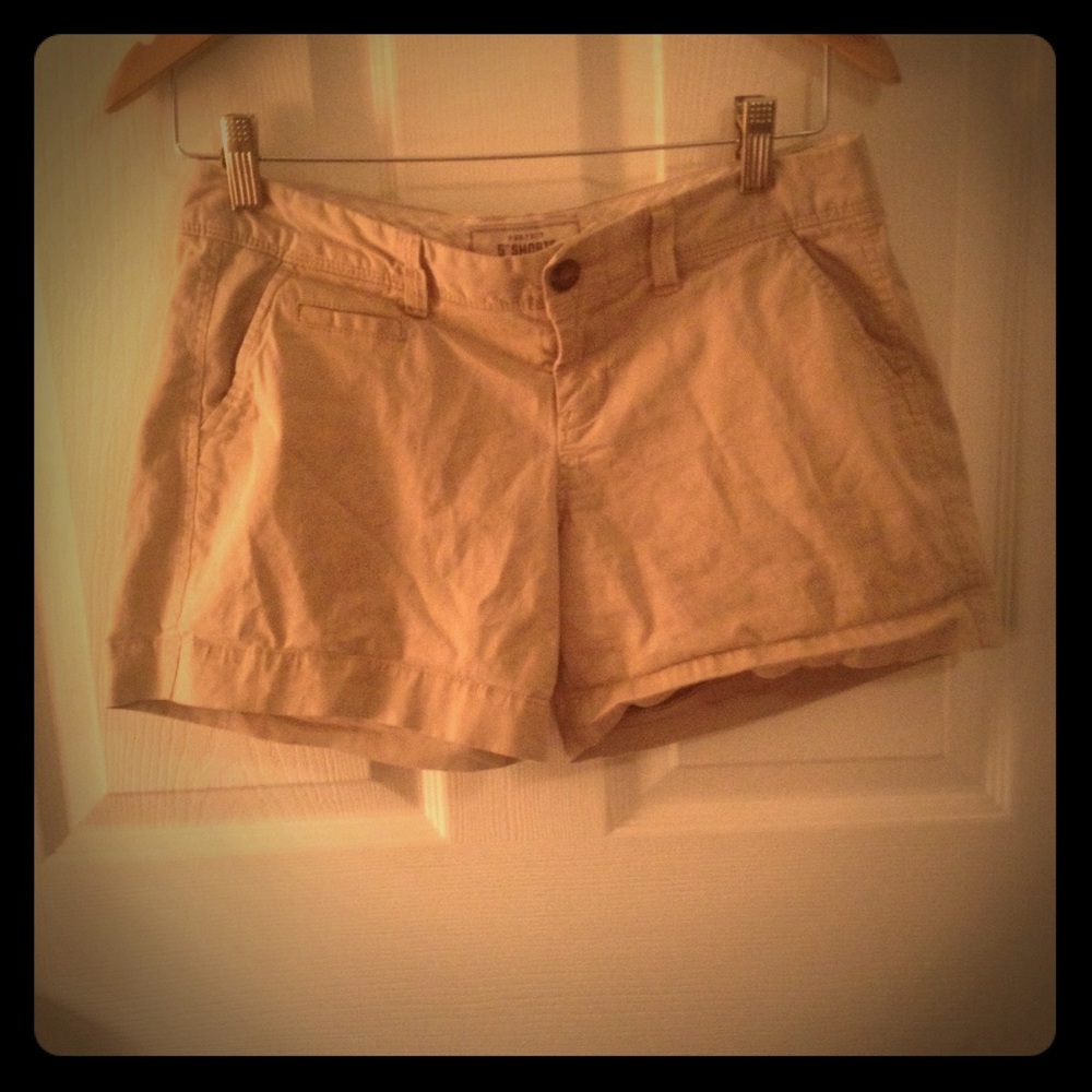 Khaki 5 inch Shorts