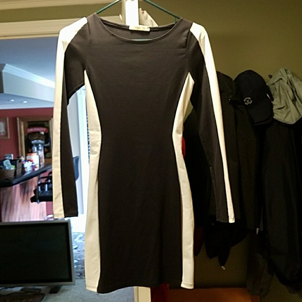 Arden B Black and White Dress